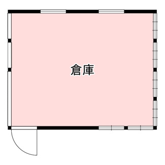 【間取り】 | 倉庫平屋建て