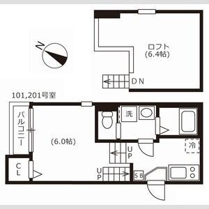 【間取り】 | ハーモニーテラス八田