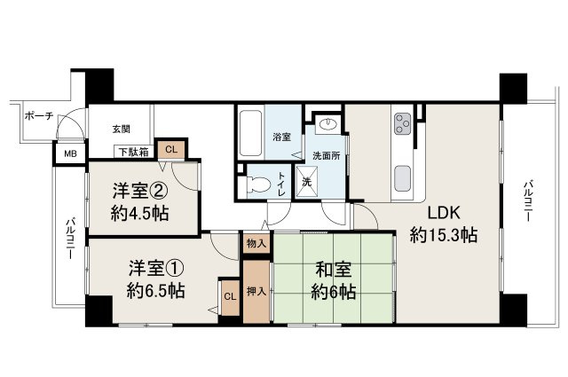 ソワール新檜尾台四号棟の間取り|リフォームプランの詳細についてはお問合せください。