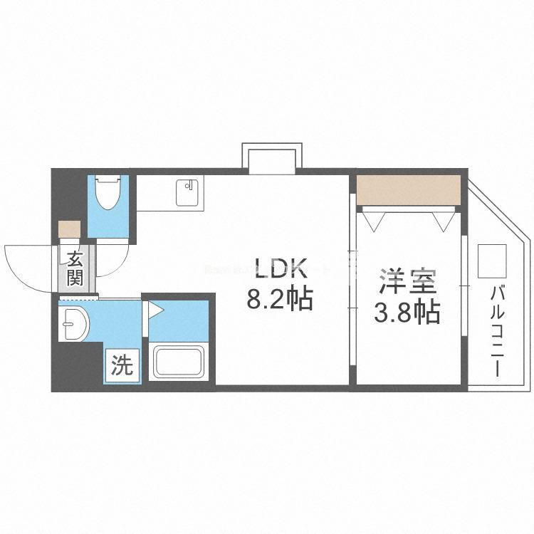 リックス天王寺南の間取り