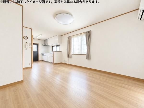 木上　戸建ての居間・リビング|AIによるリフォームイメージです。※画像はイメージであり、実際の施工内容や仕上がりを保証するものではありません。