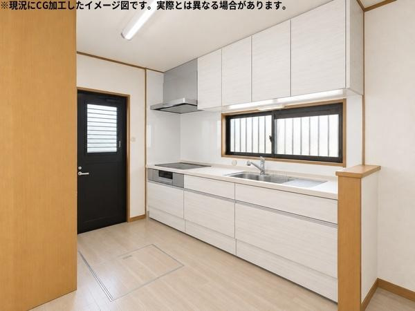 木上　戸建てのキッチン|AIによるリフォームイメージです。※画像はイメージであり、実際の施工内容や仕上がりを保証するものではありません。