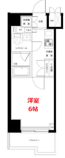 【間取り】 | ルーブル川崎七番館 | お部屋の間取りです。