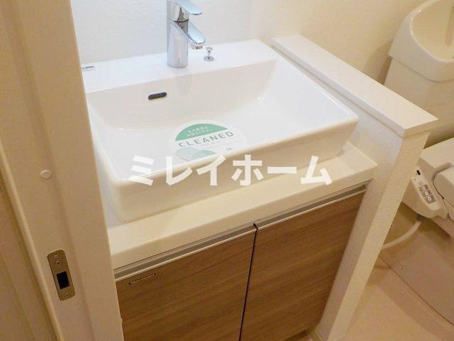 ウェルスクエア蒲田EASTの洗面所