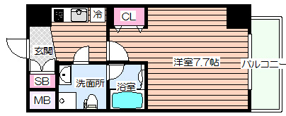 【間取り】 | リップル南森町Ⅱ