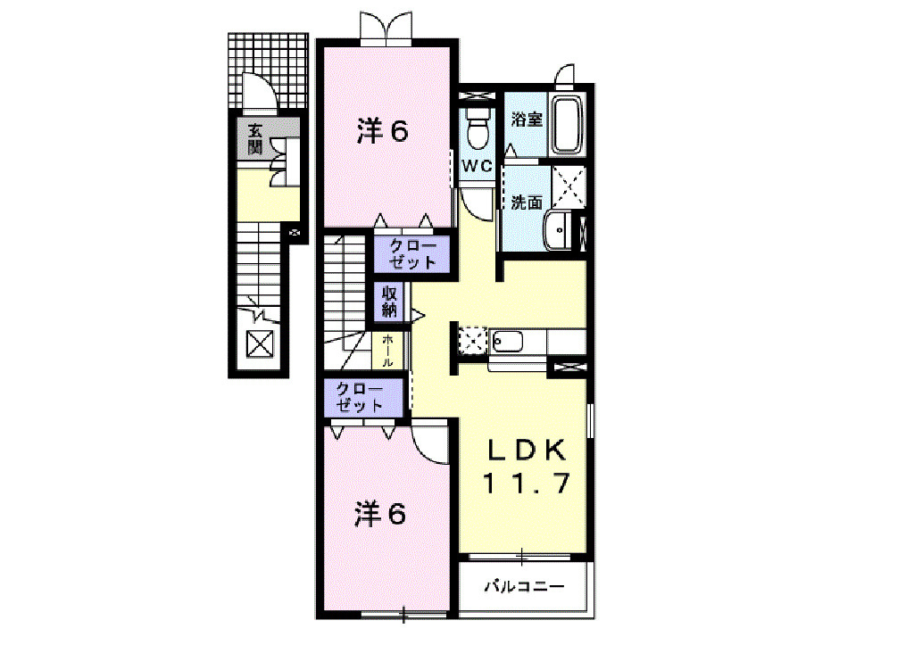 メロディ　Ｂの間取り