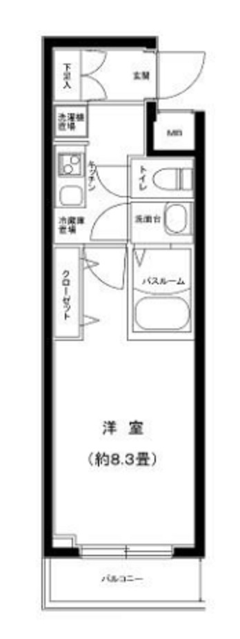 スカイコートグレース西六郷の間取り|間取り