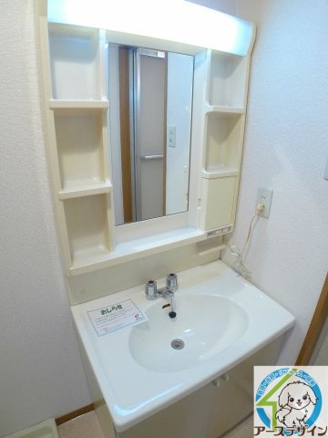 アメニティコーポの洗面所|パース写真