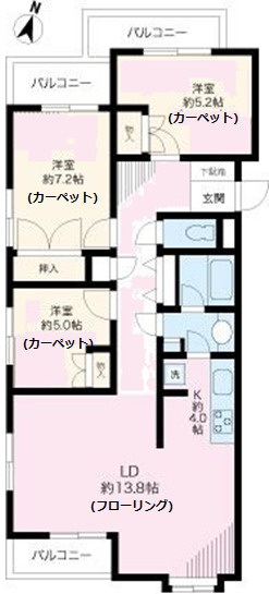 マインハイム本郷の間取り