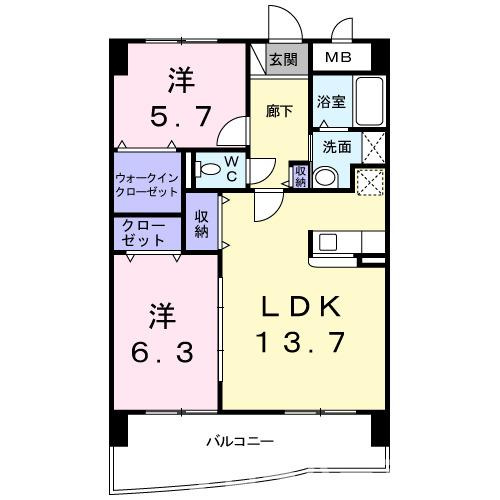 デイ　ドリームの間取り