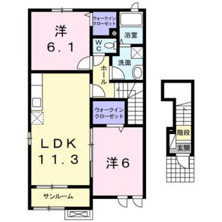 【間取り】 | ヌーベルカクマンＢ