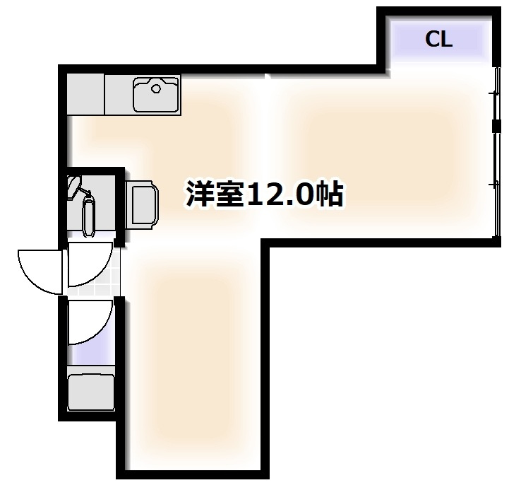 中央マンションの間取り