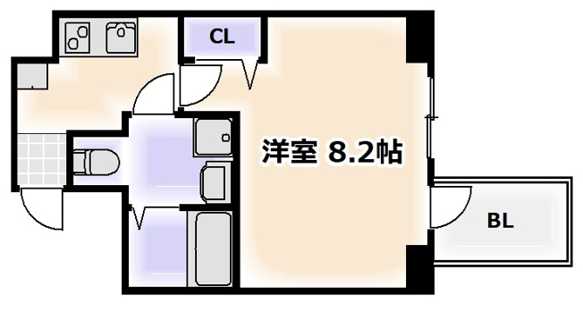 【間取り】 | エグゼ難波南Ⅵ
