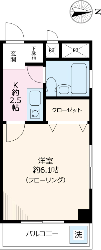 アーバンシャトー竹町の間取り