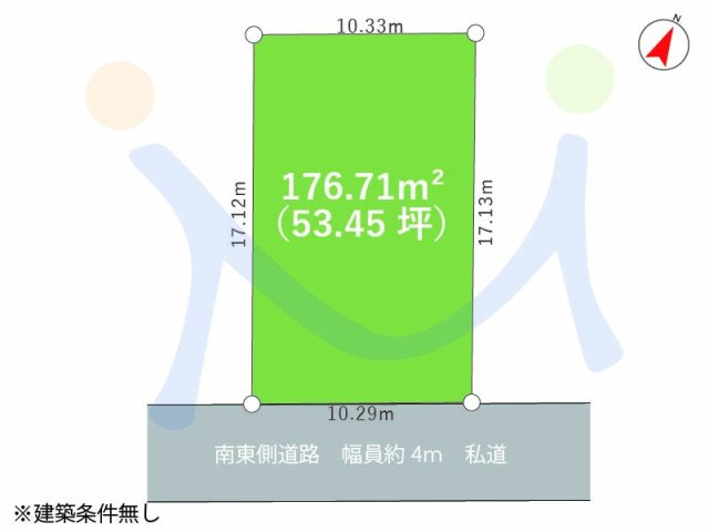 新潟市中央区姥ケ山2丁目の区画図
