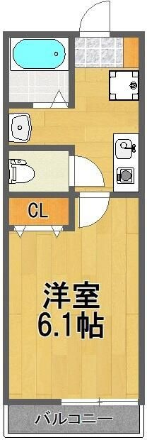 千葉市中央区松波４丁目のアパートの間取り