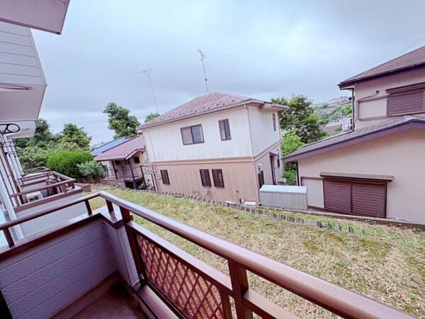 横浜市港北区小机町のアパートの展望