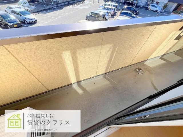 セジュール上西喜 B棟のバルコニー