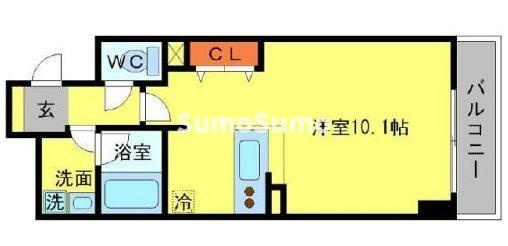 BRAVI南堀江の間取り