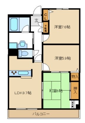 IVY HEIGHTSの間取り