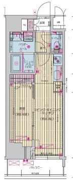 グランプレリス北浜ELNOVEAの間取り