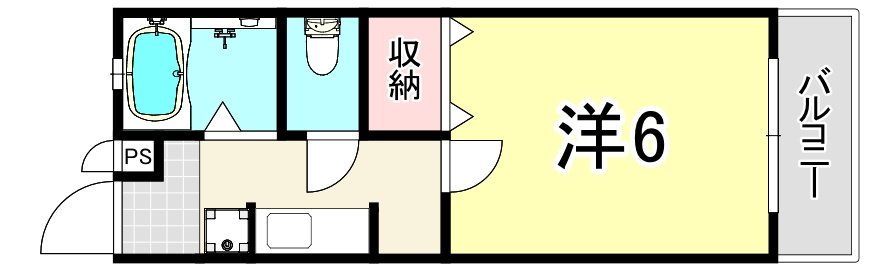 ヴィラ汐町　A棟の間取り