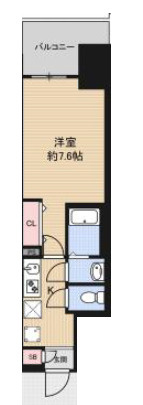 Luxe難波南の間取り