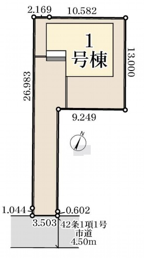 白岡市篠津　4期　新築一戸建て　リーブルガーデン　01の区画図|1号棟