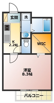 【間取り】 | ヴィルドミール | 1Kの間取りです！