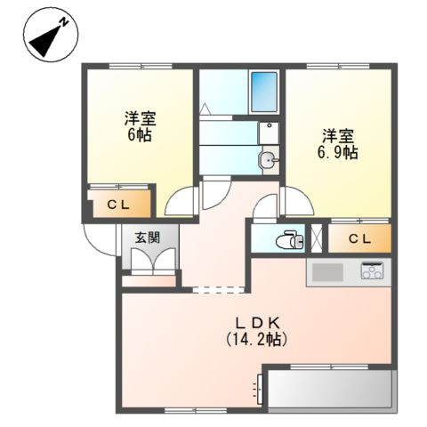 【間取り】 | ハイツベルパール
