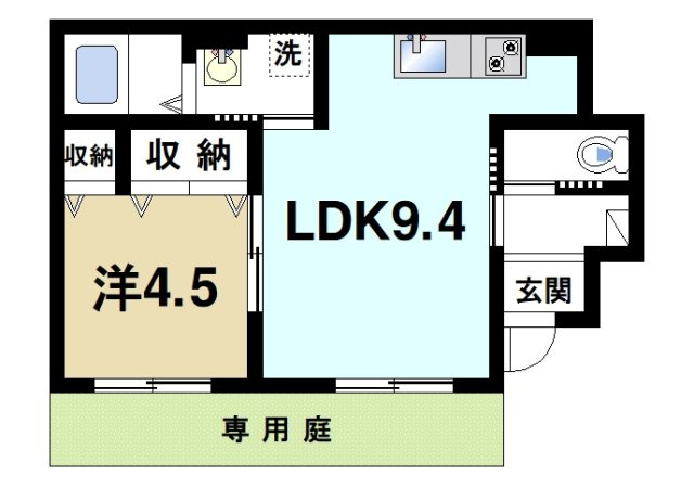 田原本町三笠アパート新築工事の間取り
