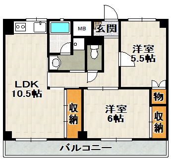 ビレッジハウス山本の間取り