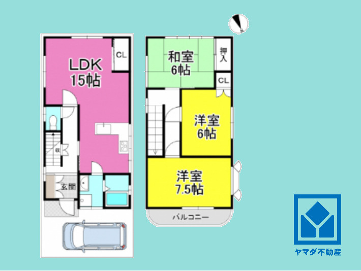 伏見区醍醐岸ノ上町の間取り