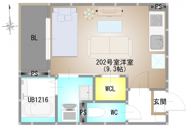 REGALEST 下伊福本町IVの間取り