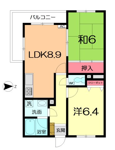 【間取り】 | シャルム磯部