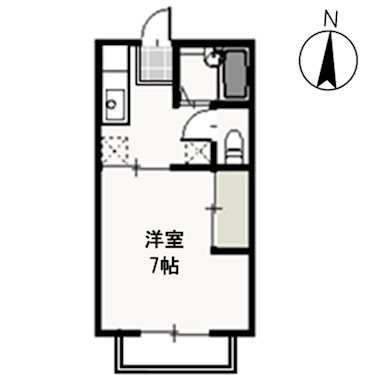 サンコーポ西古松の間取り