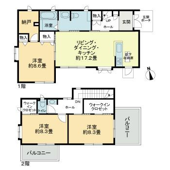 小金井市梶野町２丁目戸建の間取り