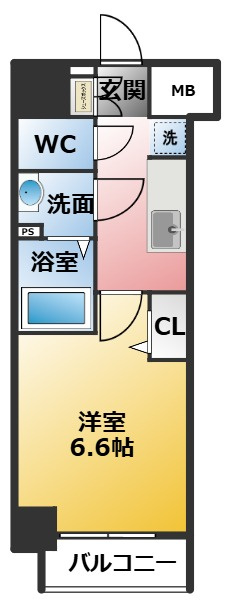 ディアレイシャス名古屋太閤通の間取り