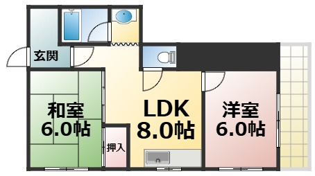 【間取り】 | 三友ハイツ　仲介手数料無料