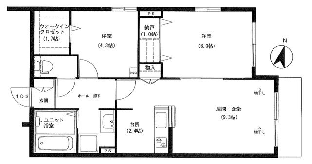 レジデンス横濱の間取り