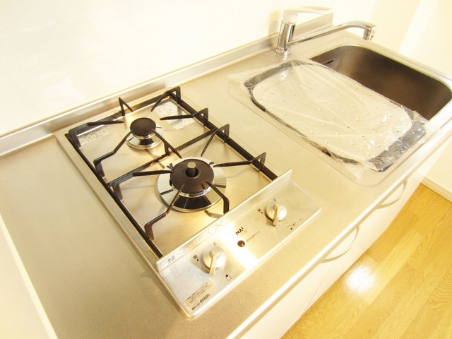 カスティーロ東十条のキッチン|2口システムガスキッチン！