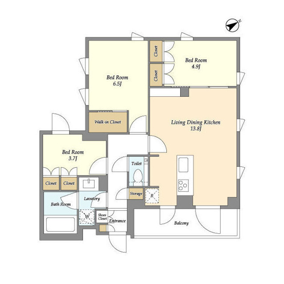 【間取り】 | Lumina　Court　Takaido