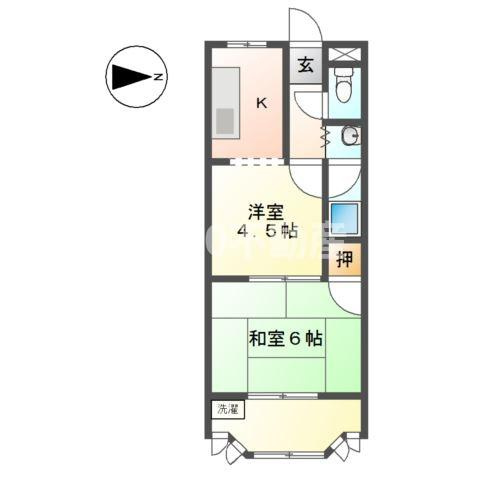 シャンブルクレールＵⅠの間取り
