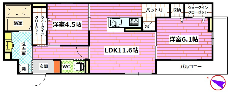 エントピア東雲の間取り