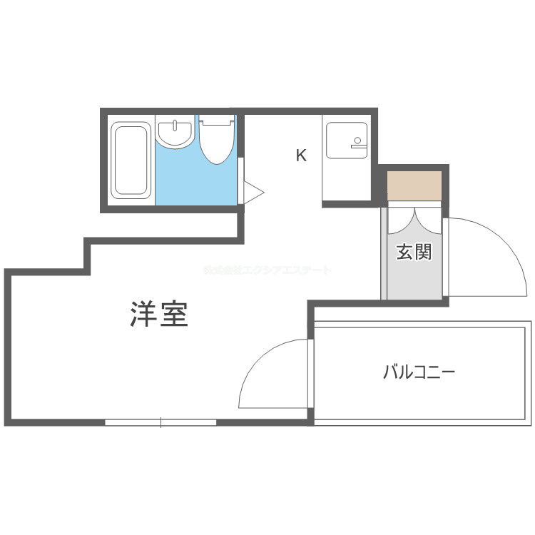 ビバリーヒルズ岸里東の間取り