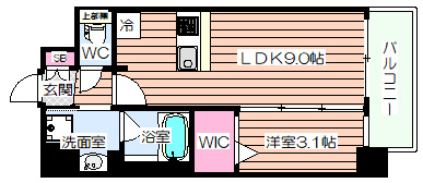 【間取り】 | プレサンス塚本ミッドマーク