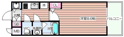 【間取り】 | S-RESIDENCE江坂Eminence