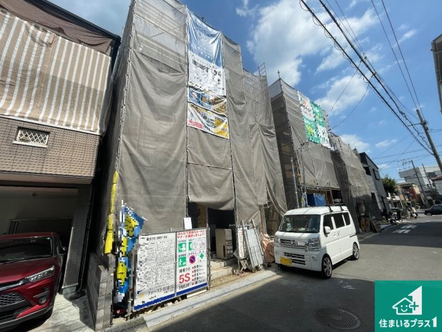 ◆東大阪市鷹殿町　第2期　新築一戸建ての外観|現在の進捗状況です！順調に作業進行中、完成が待ち遠しいです！詳細の間取り等、お気軽にお問い合わせください！