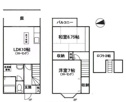 【間取り】 | テラスハウスの２ＬＤＫのお部屋です！