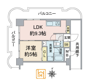 コープ野村梅田Ａ棟の間取り|※現況と図面が異なる場合現況を優先いたします。